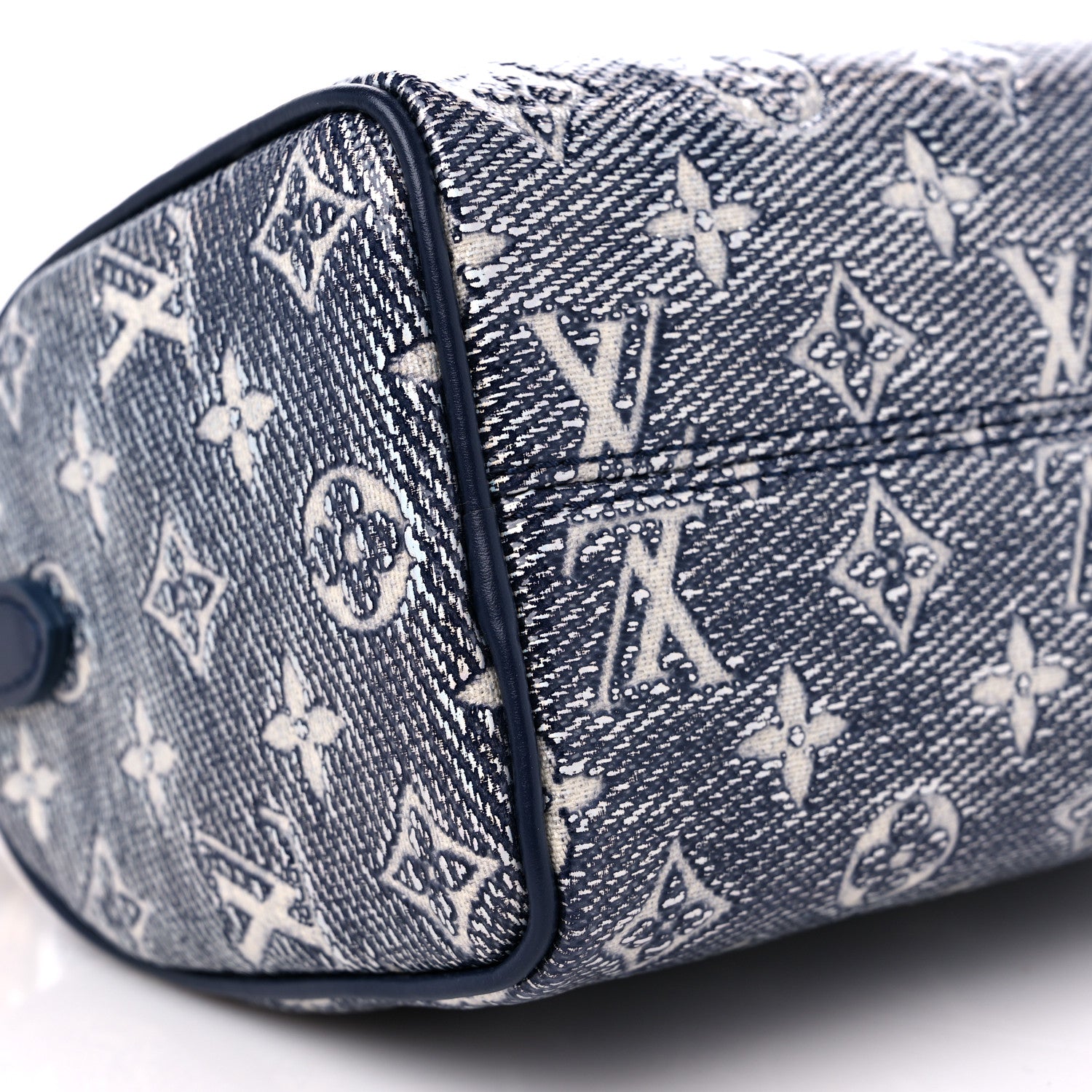Louis Vuitton Monoglam Speedy Bandouliere 20 Blue 7 of 9