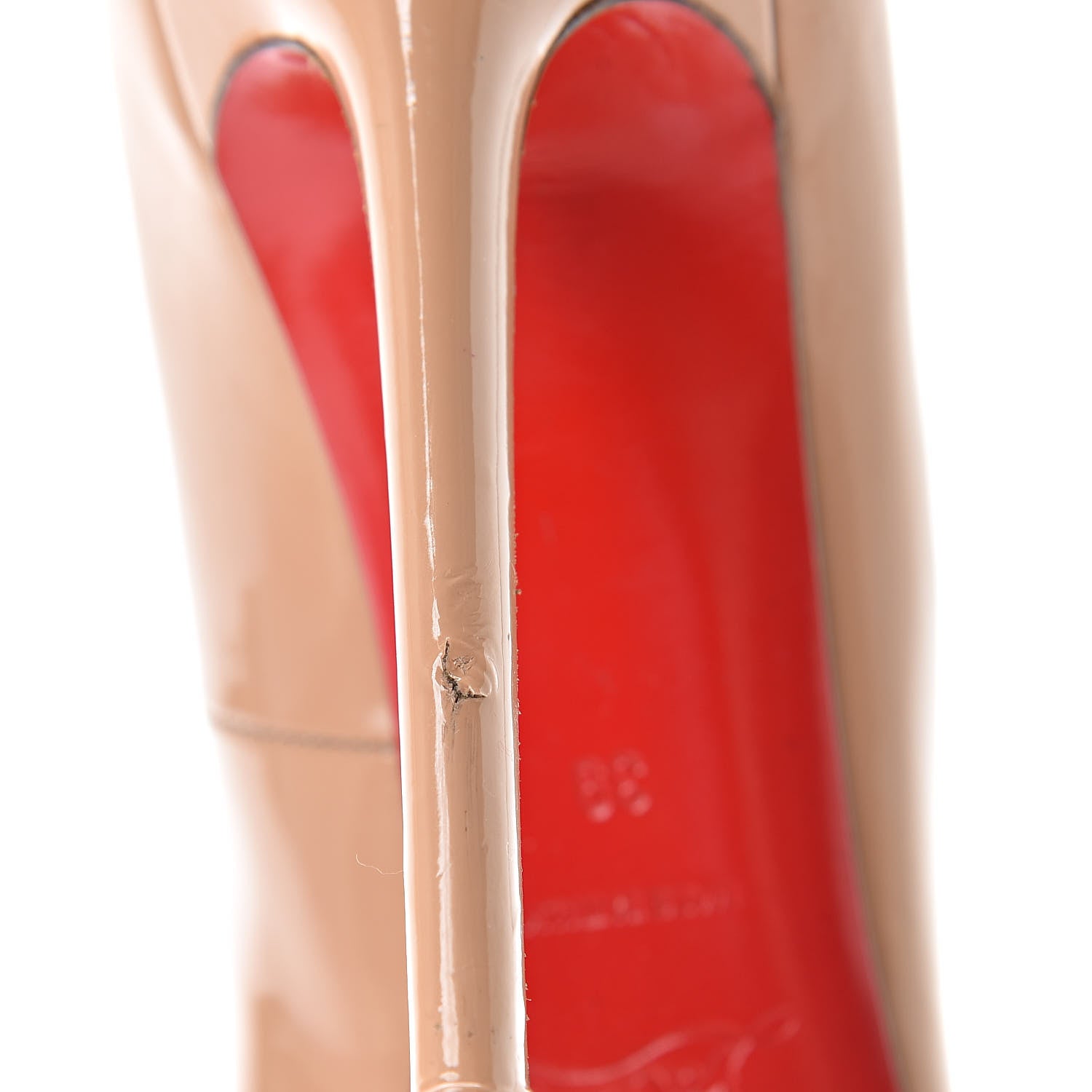 Christian Louboutin Patent Pigalle 120 Pumps 39 Nude 17 of 19