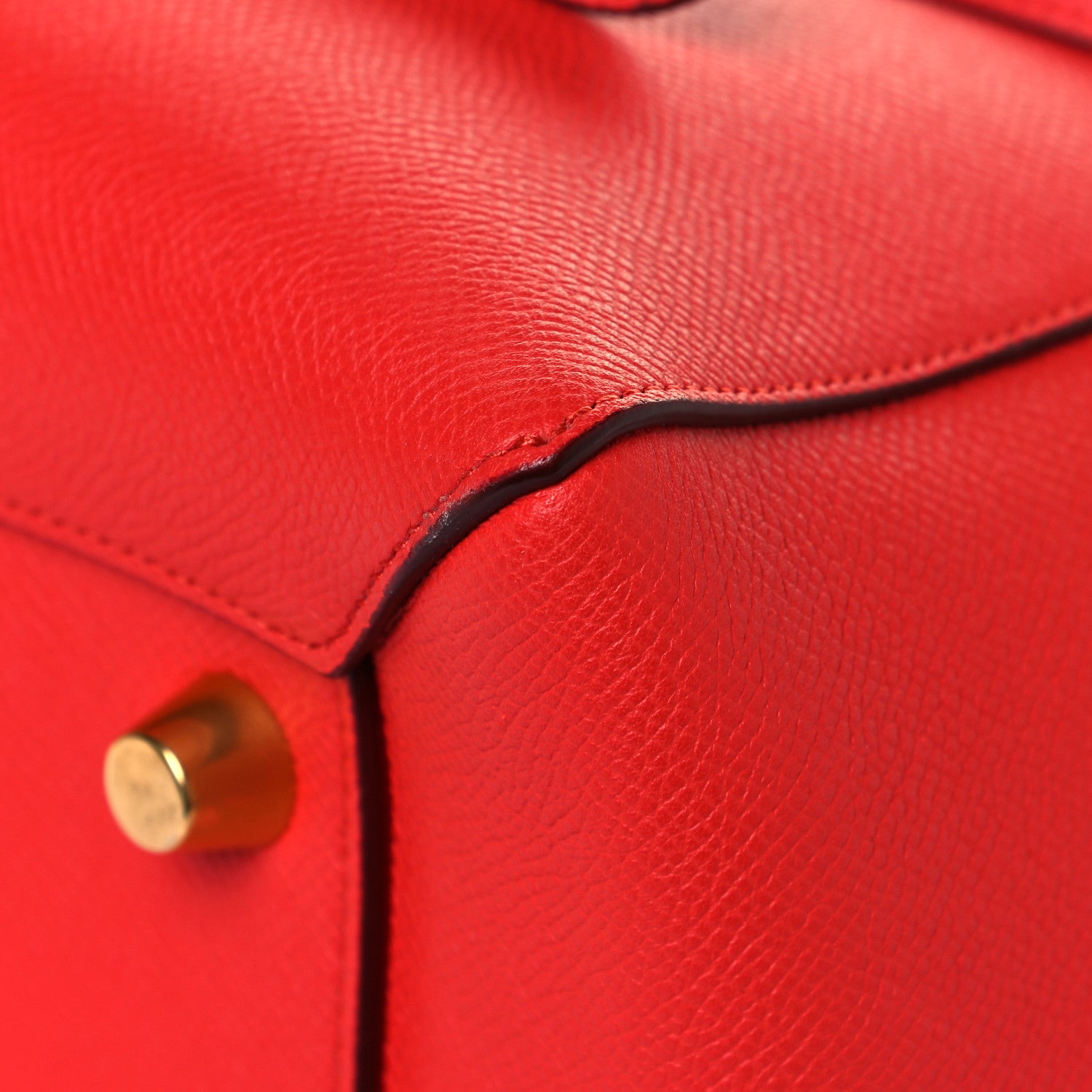 Celine Grained Calfskin Mini Belt Bag Vermillion 6 of 16