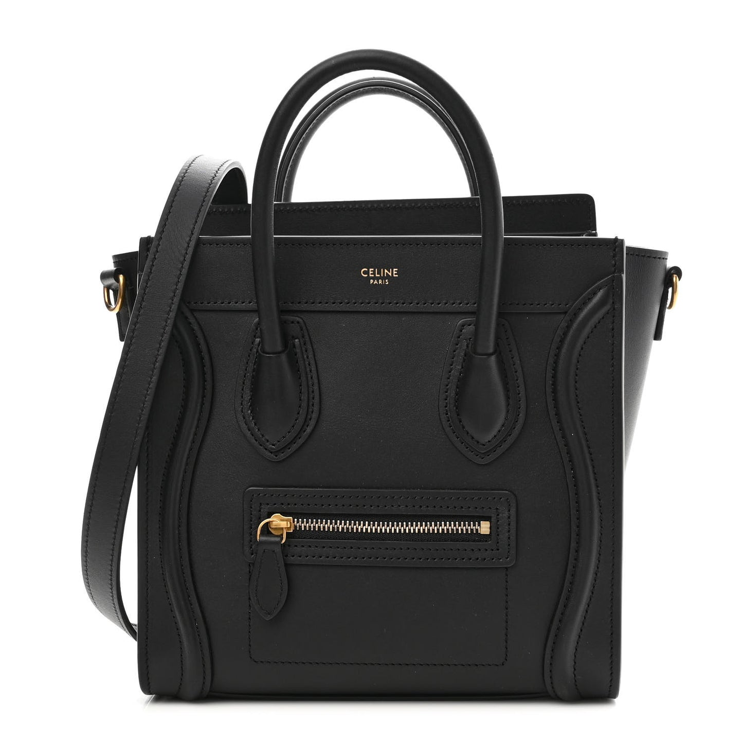 Smooth Calfskin Nano Luggage Black