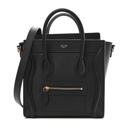 Celine Smooth Calfskin Nano Luggage Black 1 of 10