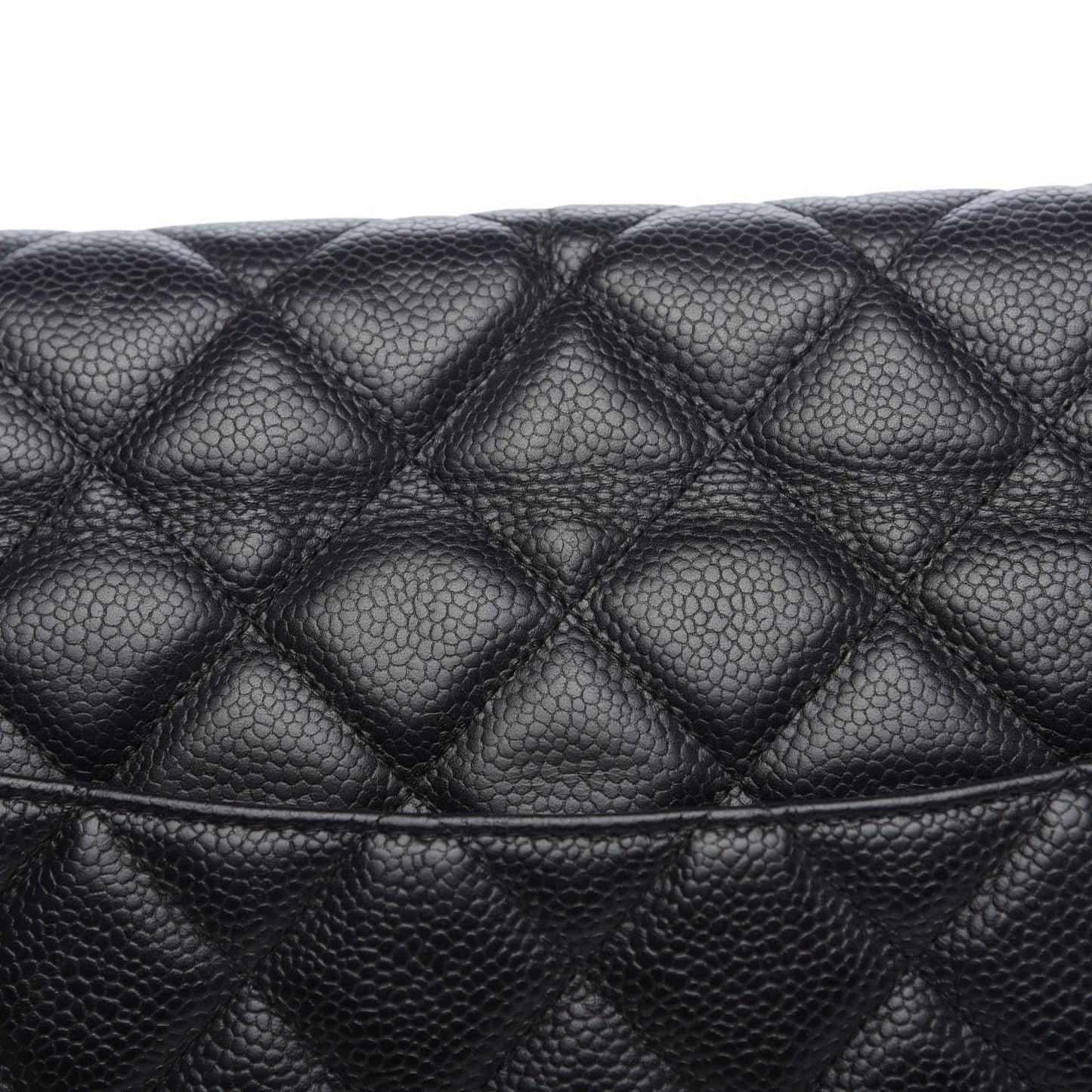 Caviar Quilted Maxi Single Flap Black