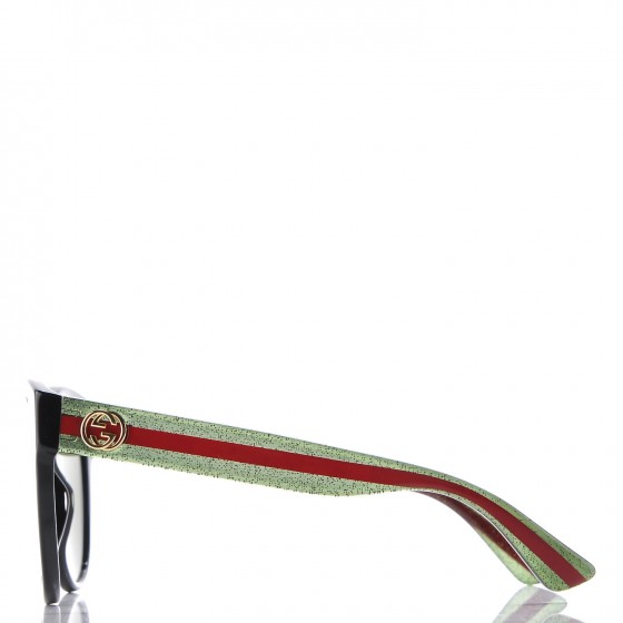 Acetate Round Web Sunglasses GG 0035S Black