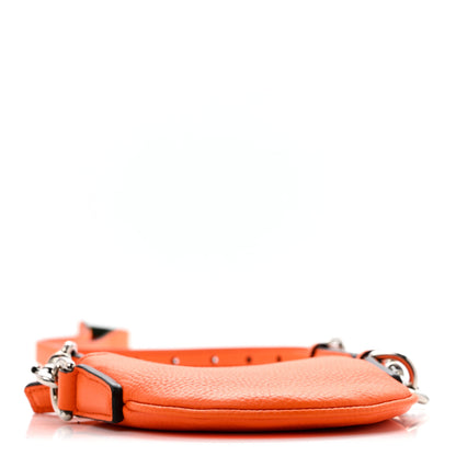 Gucci Pebbled Calfskin Mini B Shoulder Bag Orange 4 of 12