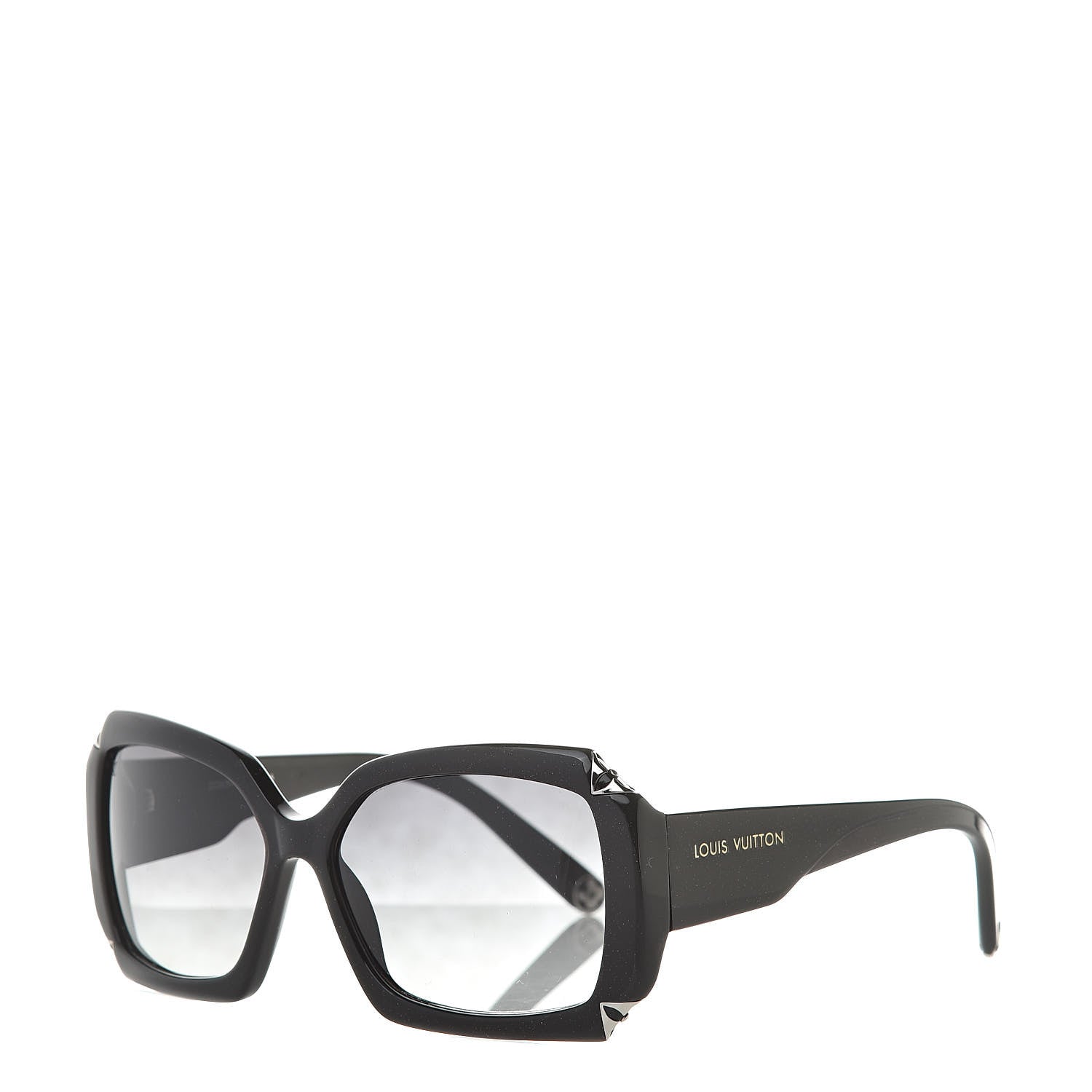Louis Vuitton Acetate Hortensia Sunglasses Z0365W Black Glitter 1 of 8
