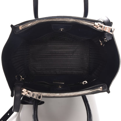Prada Glace Calf Small Twin Pocket Tote Baltico 6 of 8