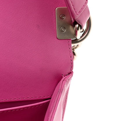 Chanel Matte Snakeskin Medium Boy Flap Pink 13 of 15