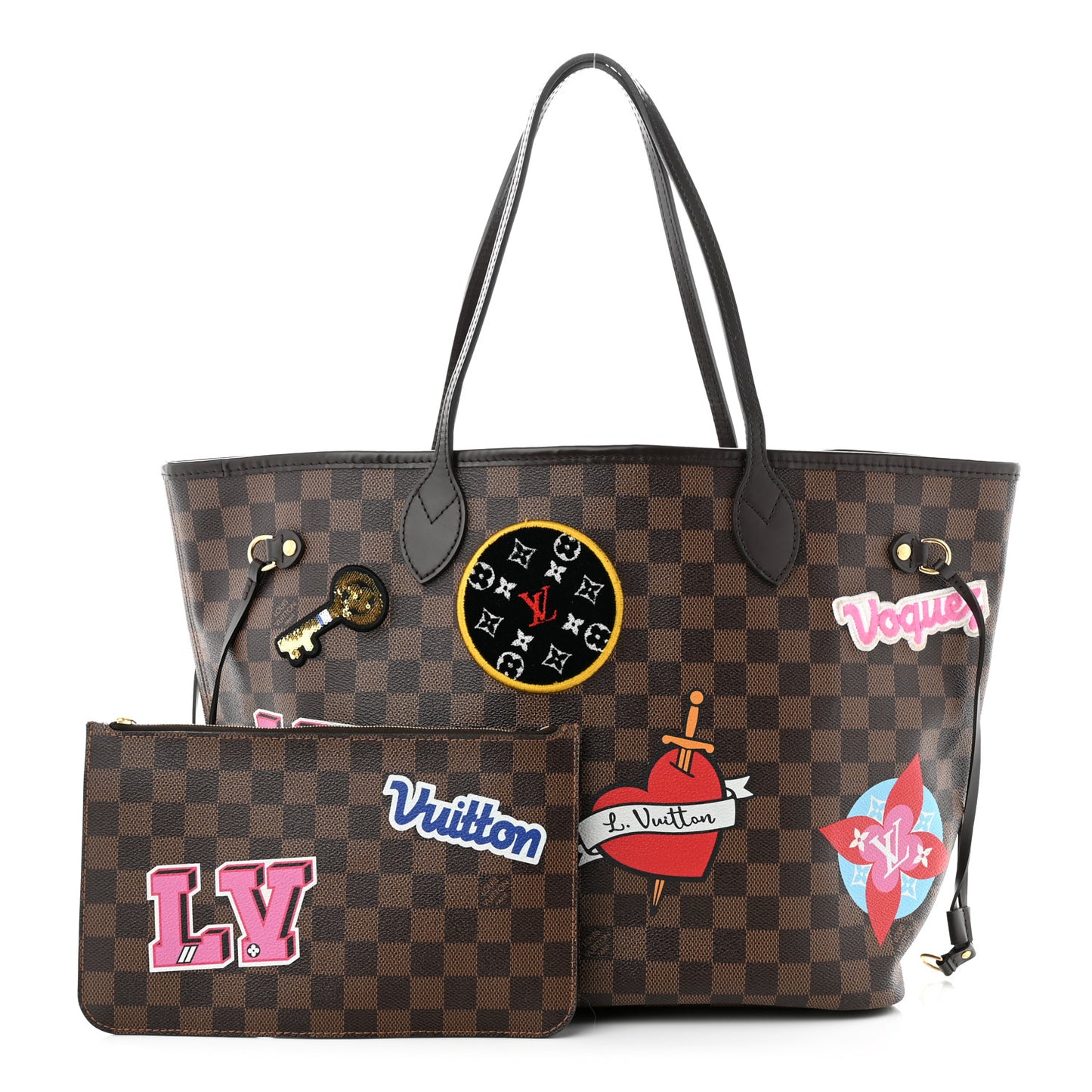 Damier Ebene Travel Stickers Neo Neverfull MM