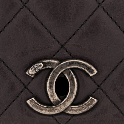 Chanel Calfskin Quilted Small CC Enchained Accordion Flap Purple 11 of 13
