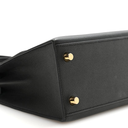Hermes Epsom Kelly Sellier 25 Black 9 of 11