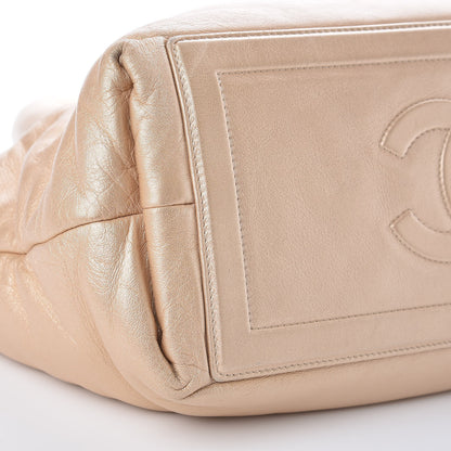 Chanel Metallic Lambskin Small Coco Cocoon Reversible Tote Light Gold 13 of 17