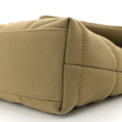 Saint Laurent Canvas Quilted Toy Loulou Puffer Monogram Chain Satchel Fir Green 10 of 10