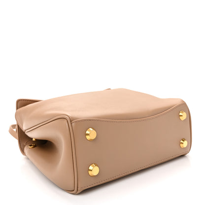 Balenciaga Natural Smooth Calfskin Mini Rodeo Top Handle Handbag Latte 4 of 9