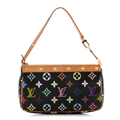 Louis Vuitton Monogram Multicolor Pochette Accessories Black 1 of 16