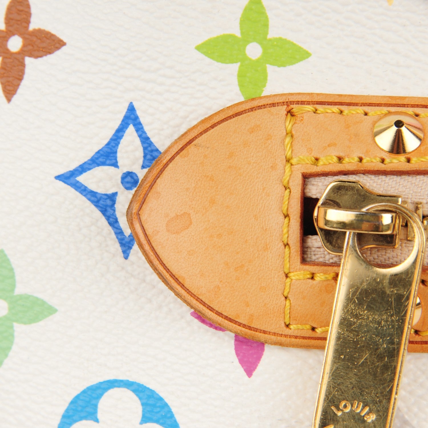 Louis Vuitton Monogram Multicolor Alma White 9 of 11