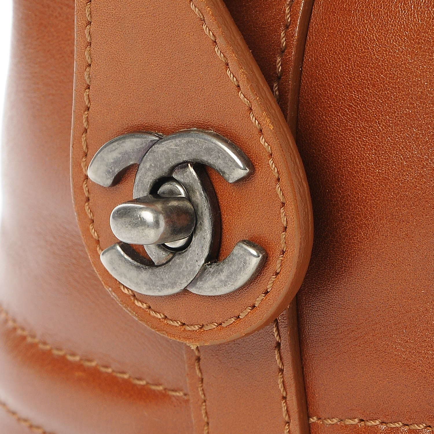 Chanel Calfskin Country Ride Doctor Bag Brown 8 of 9