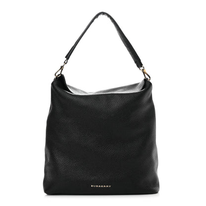 Burberry London Grainy Calfskin Medium Cale Hobo Black 1 of 16