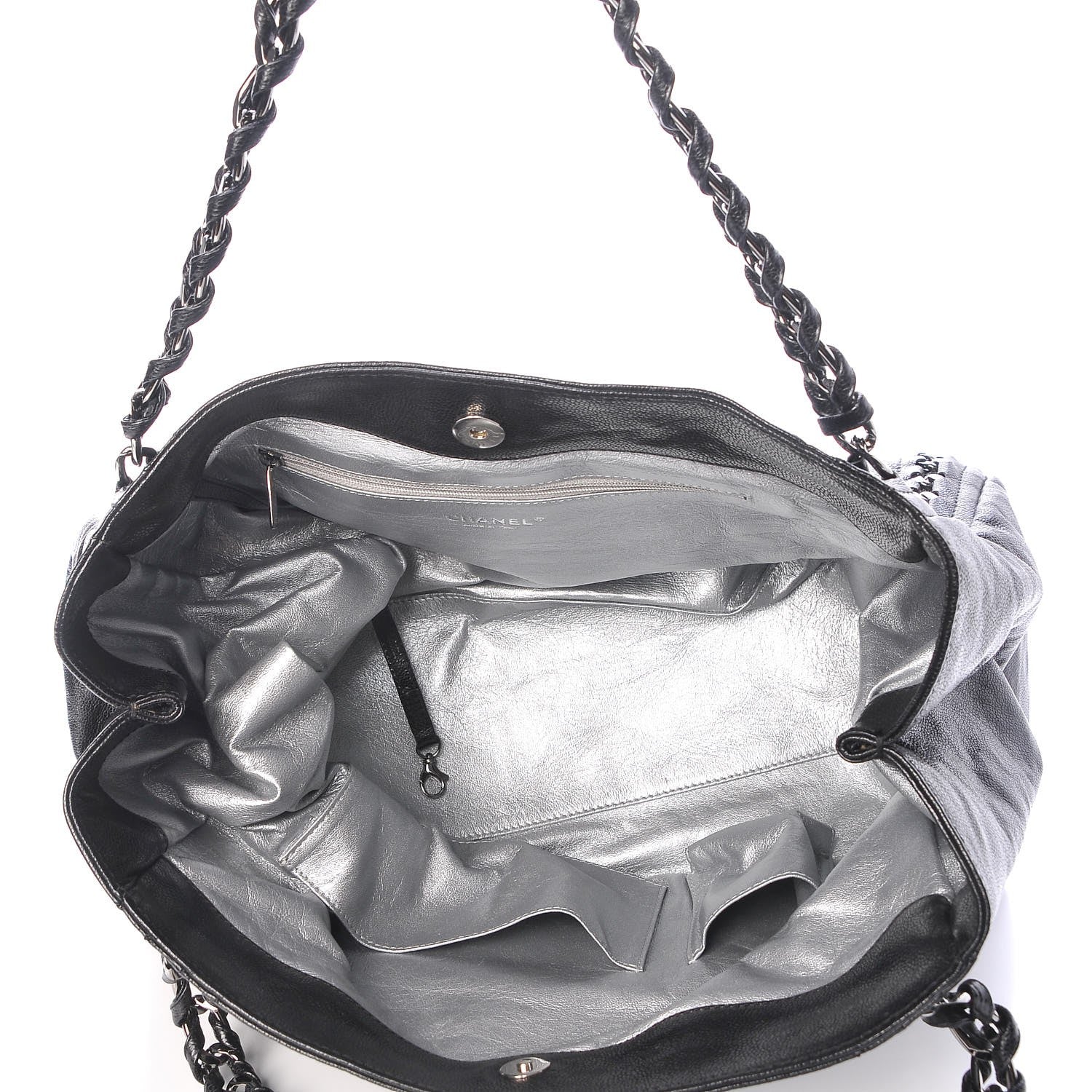Chanel Glazed Caviar East West Modern Chain Tote Black 7 of 7