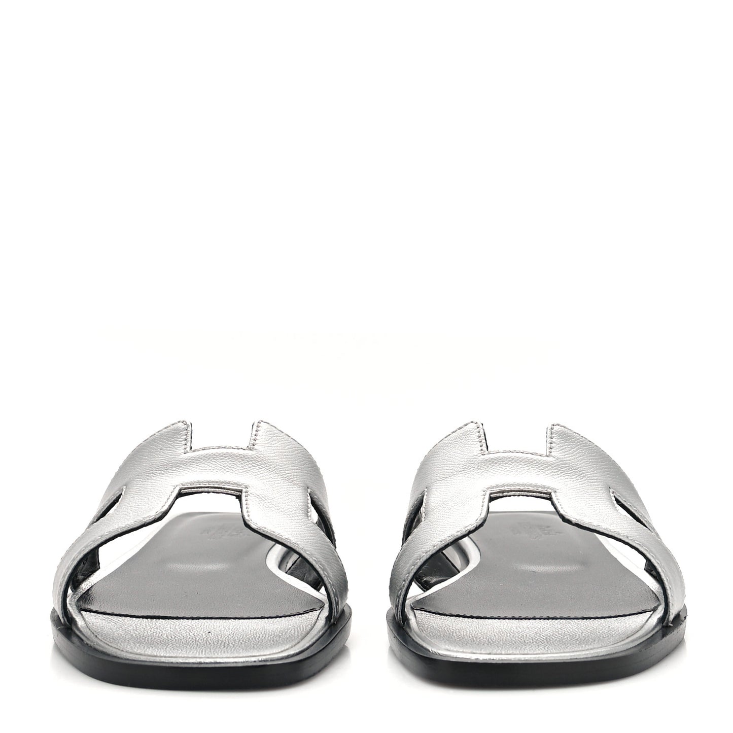 Metallic Epsom Oran Sandals 35.5 Argent