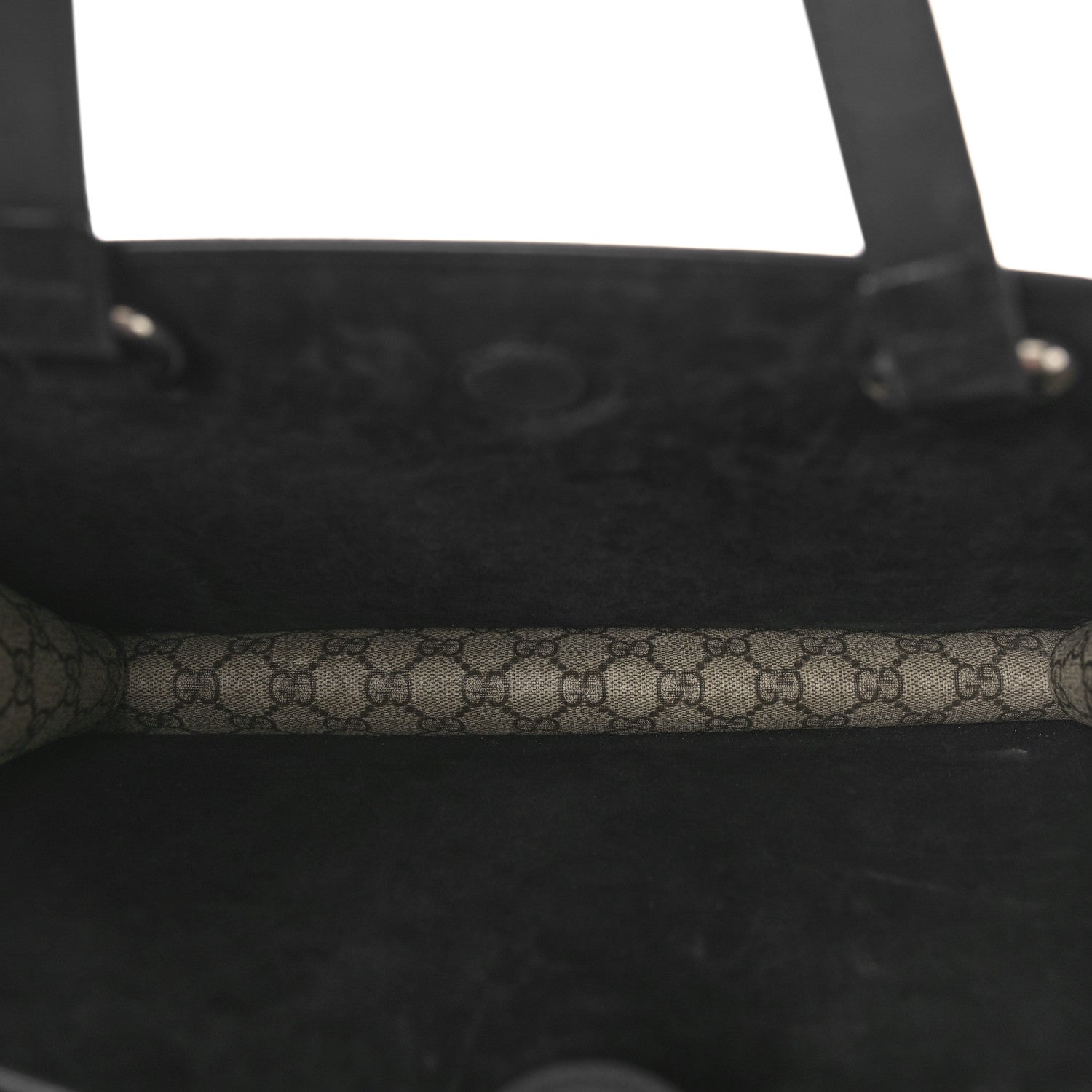 Gucci GG Supreme Monogram Dionysus Tote Beige Black 5 of 13