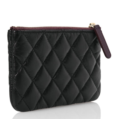 Chanel Aged Calfskin Quilted Small Lucky Charms Cosmetic Case Black 3 of 11
