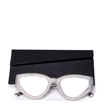 Christian Dior Acetate Crystal CatStyleDior1S Sunglasses Silver 10 of 10