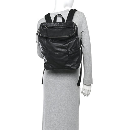 Saint Laurent Canvas Calfskin Sid Backpack Black 3 of 23