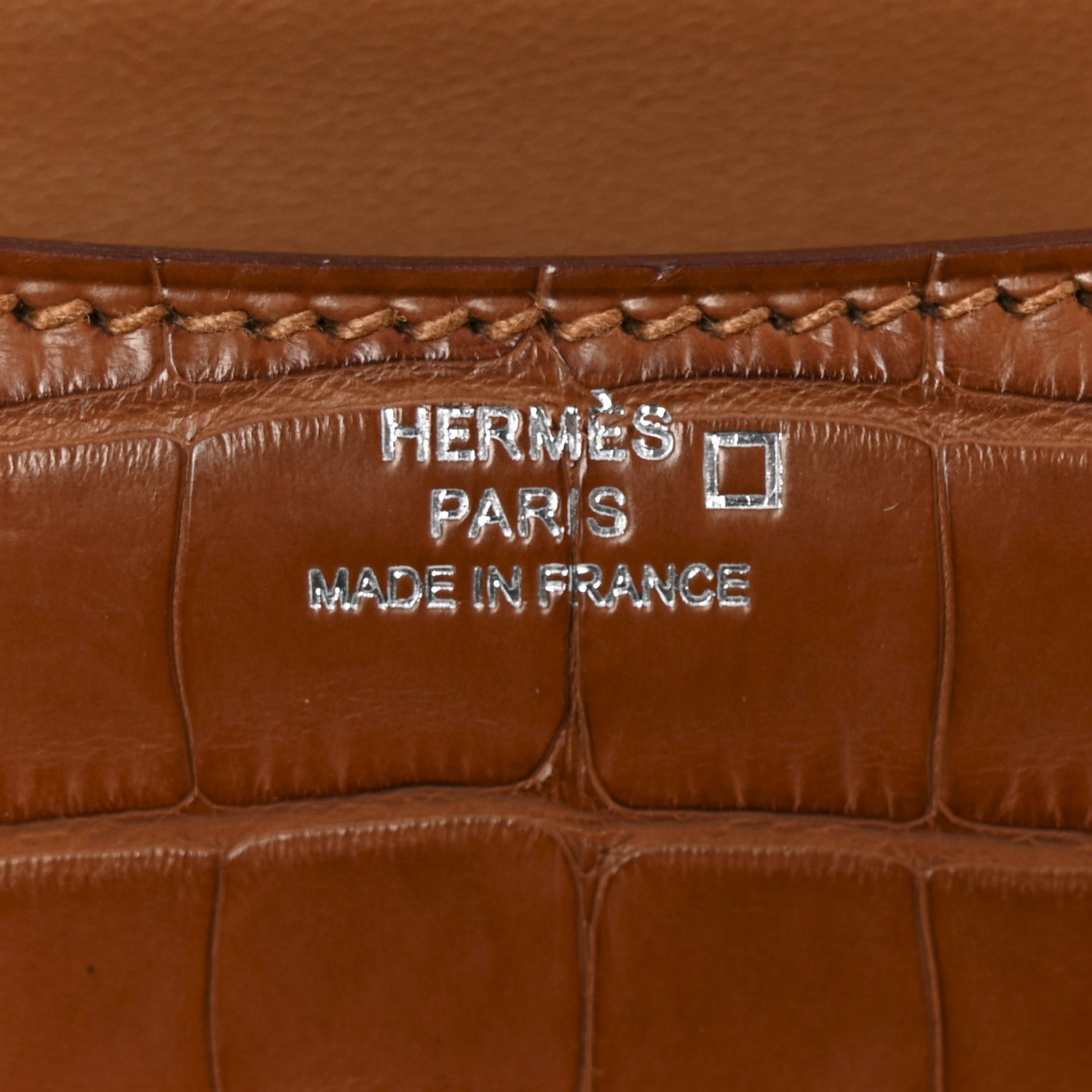 Hermes Matte Alligator Constance 18 Gold 6 of 10