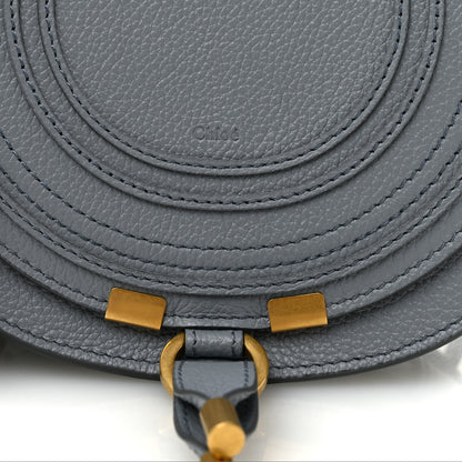 Chloe Calfskin Mini Marcie Round Crossbody Bag Storm Blue 6 of 8