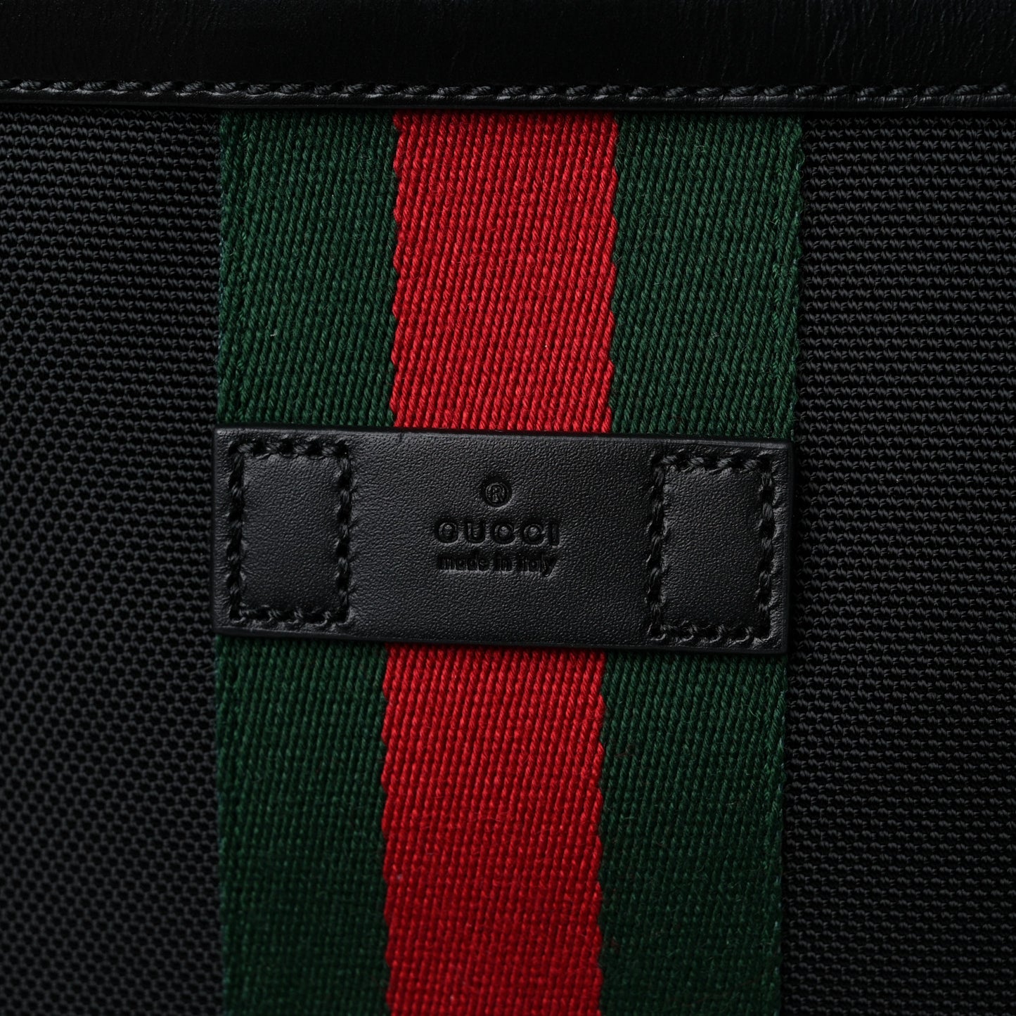 Techno Canvas Web Messenger Bag Black