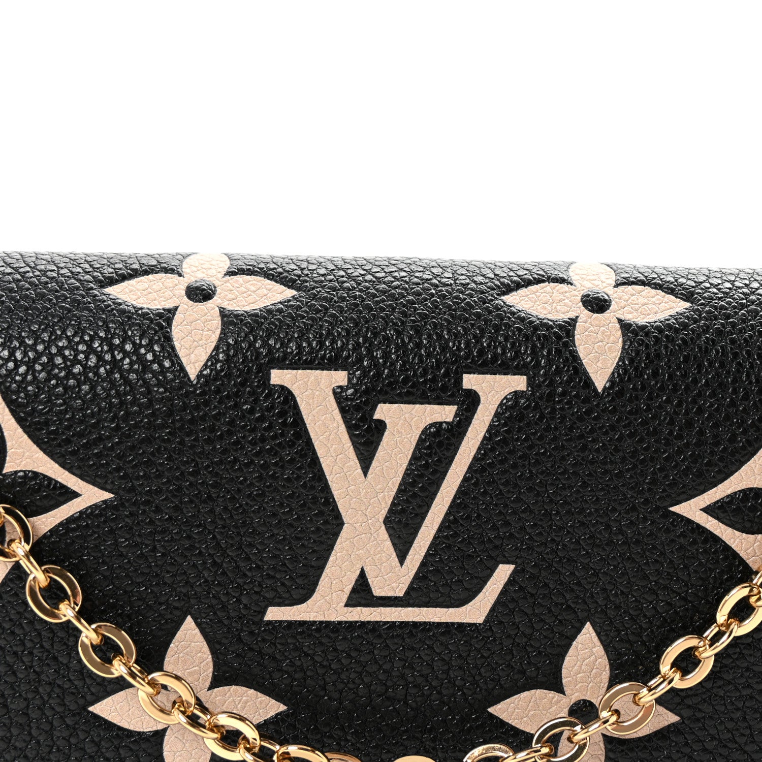 Louis Vuitton Empreinte Monogram Giant Felicie Pochette Black Beige 8 of 11