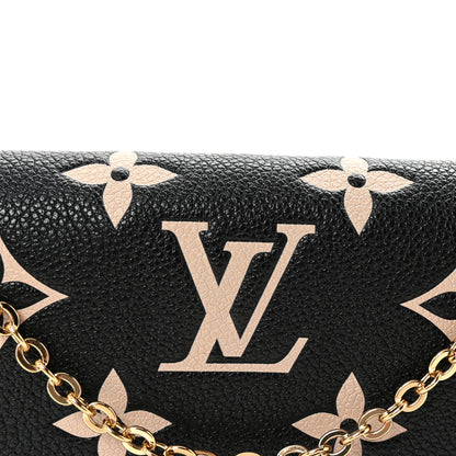 Louis Vuitton Empreinte Monogram Giant Felicie Pochette Black Beige 8 of 11