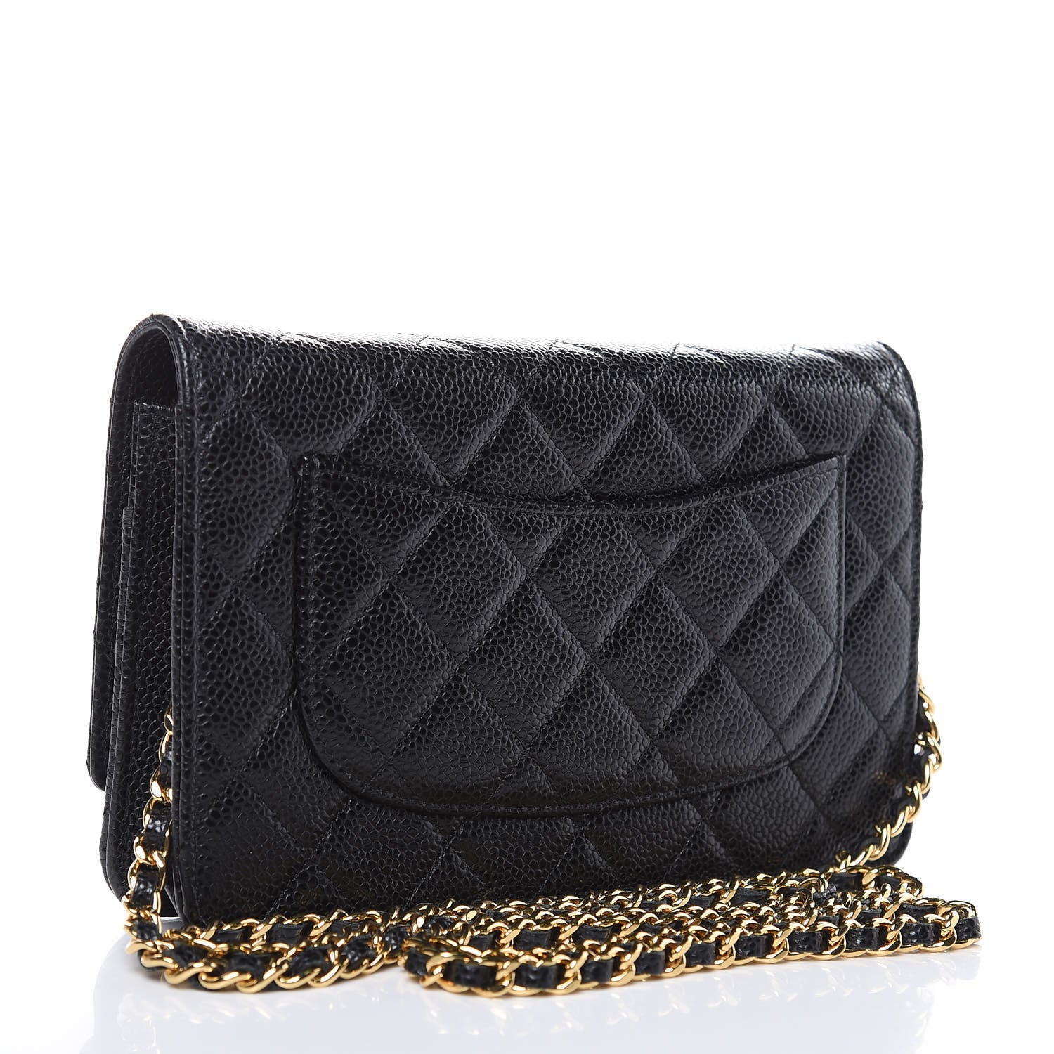 Chanel Caviar Quilted Wallet On Chain WOC Black 3 of 11