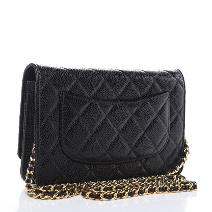 Chanel Caviar Quilted Wallet On Chain WOC Black 3 of 11