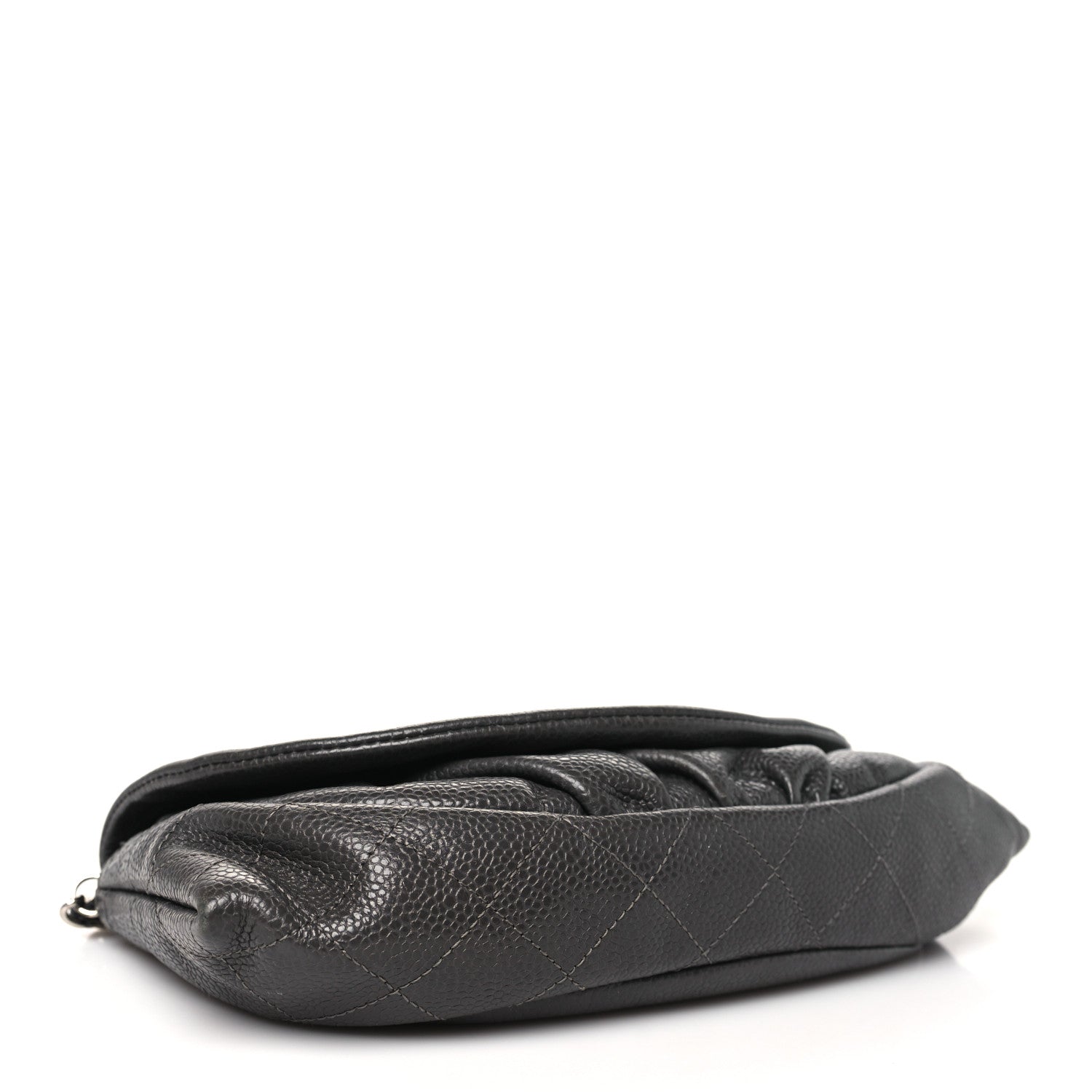 Chanel Caviar Half Moon Wallet On Chain WOC Dark Grey 4 of 12