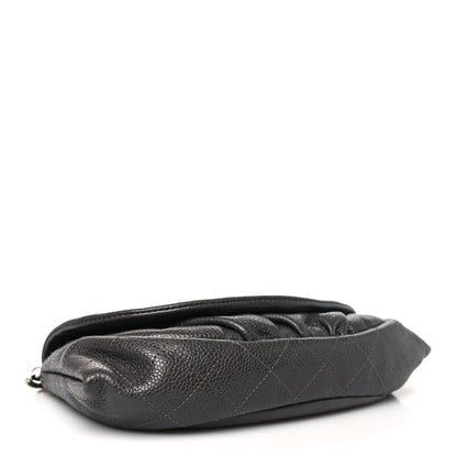 Chanel Caviar Half Moon Wallet On Chain WOC Dark Grey 4 of 12