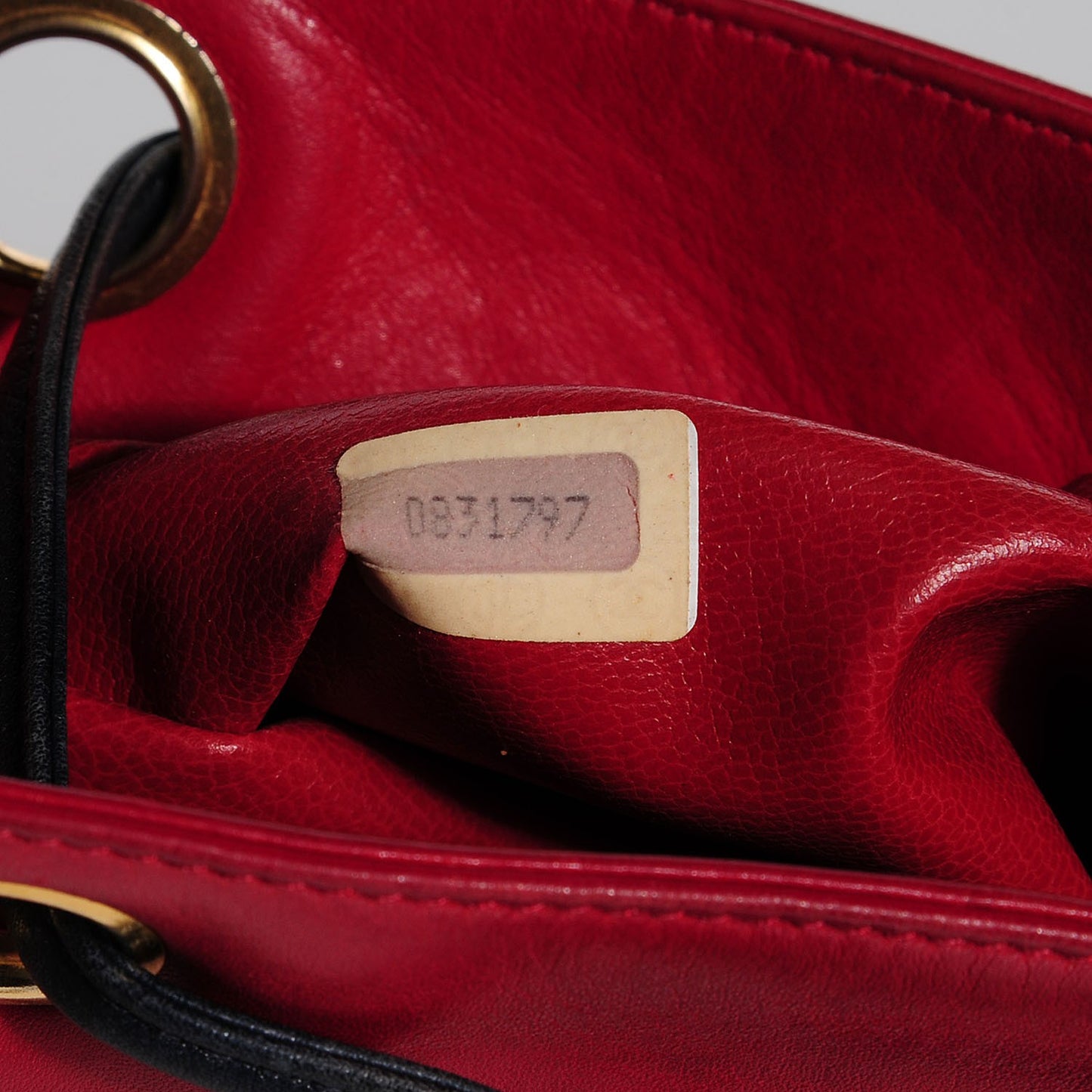 Lambskin Quilted Shoulder Bag Red