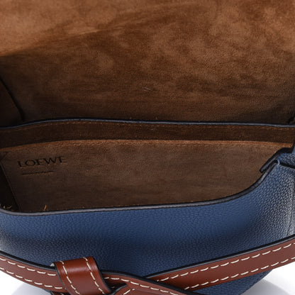 Loewe Grained Calfskin Small Gate Crossbody Bag Pecan Varsity 4 of 4