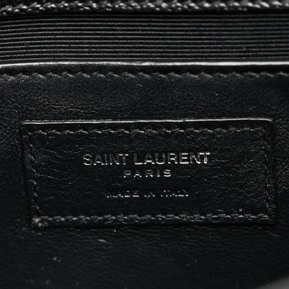 Saint Laurent Grain De Poudre Small Monogram Kate Satchel Black 6 of 14
