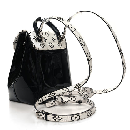Louis Vuitton Patent Monogram Hot Springs Backpack Black White 3 of 10
