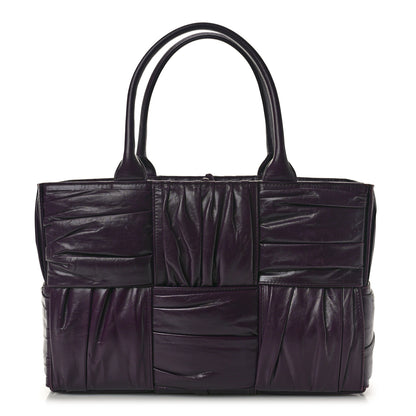 Bottega Veneta Foulard Intrecciato Pleated Medium Arco Tote Dark Mystic 1 of 11