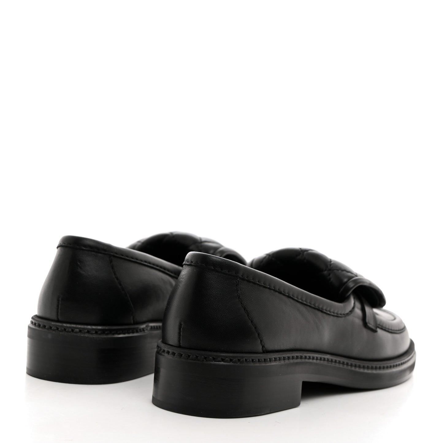 Lambskin Quilted CC Turnlock Loafers 37 Black