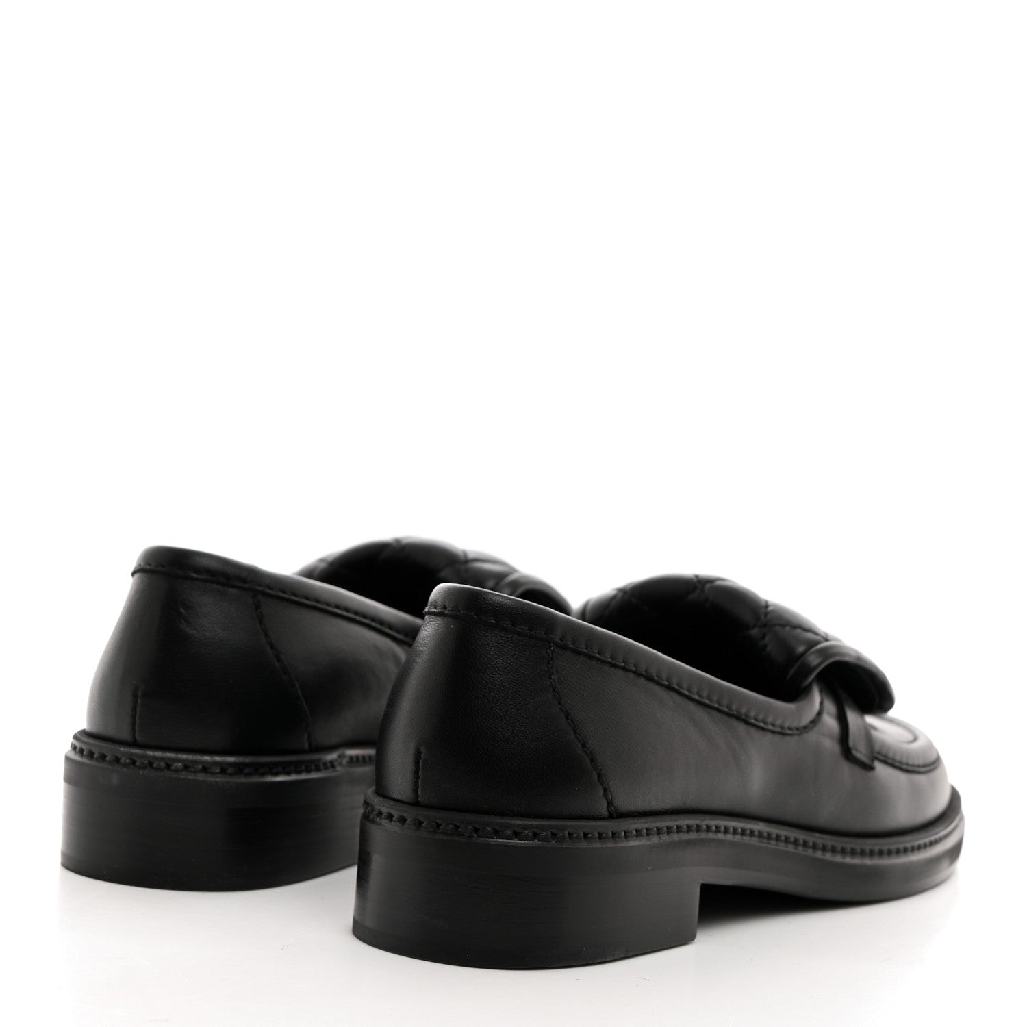 Chanel Lambskin Quilted CC Turnlock Loafers 37 Black 4 of 9