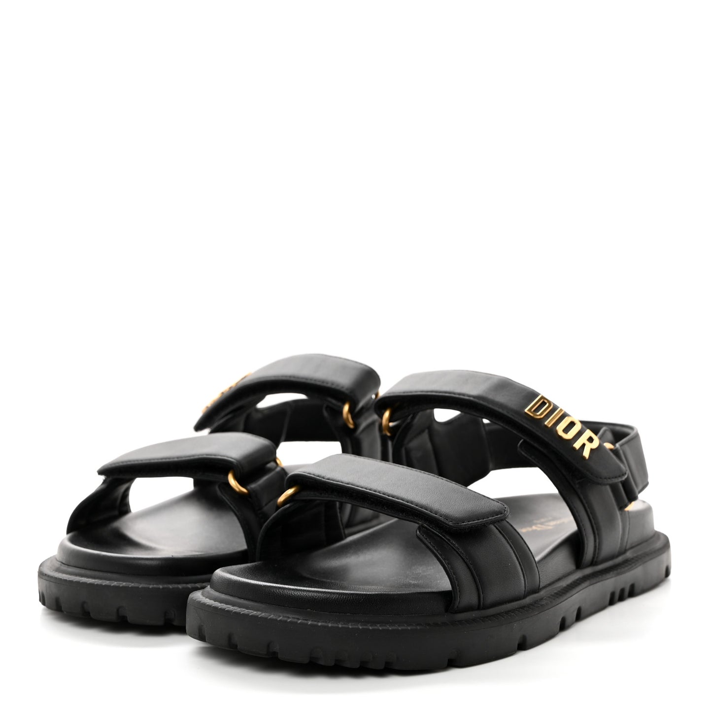 Lambskin Dioract 10mm Sandals 39 Black