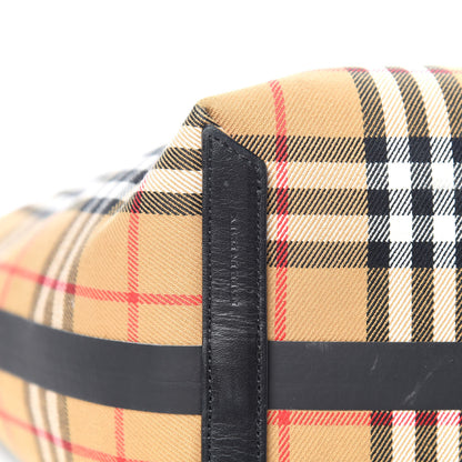 Burberry Vintage Check Medium The Giant Reversible Tote Antique Yellow Bright Red 10 of 16