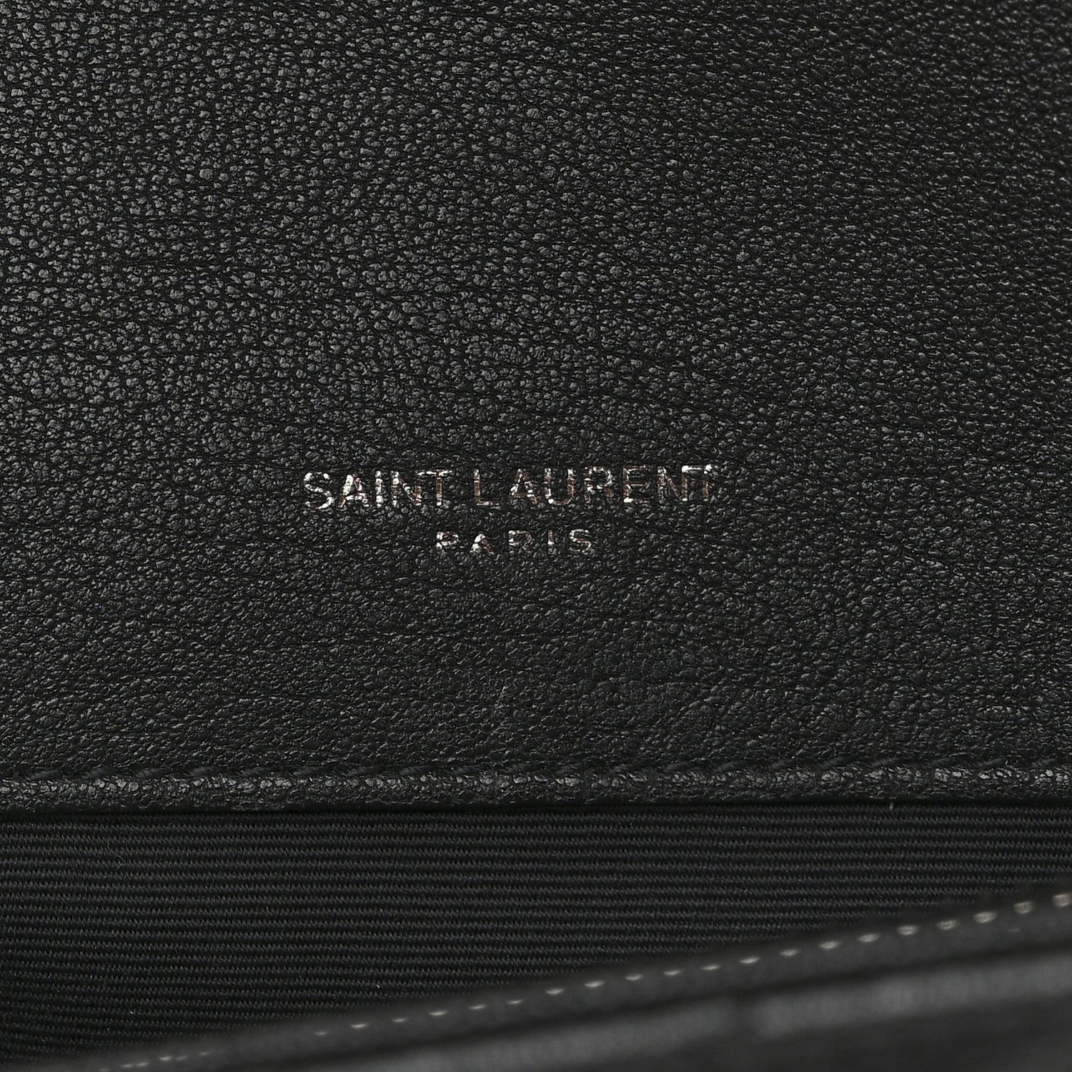 Saint Laurent Sheepskin Matelasse Chevron Monogram Large College Satchel Black 6 of 10