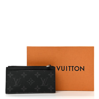 Louis Vuitton Reverse Monogram Eclipse Taiga Coin Card Holder 8 of 8