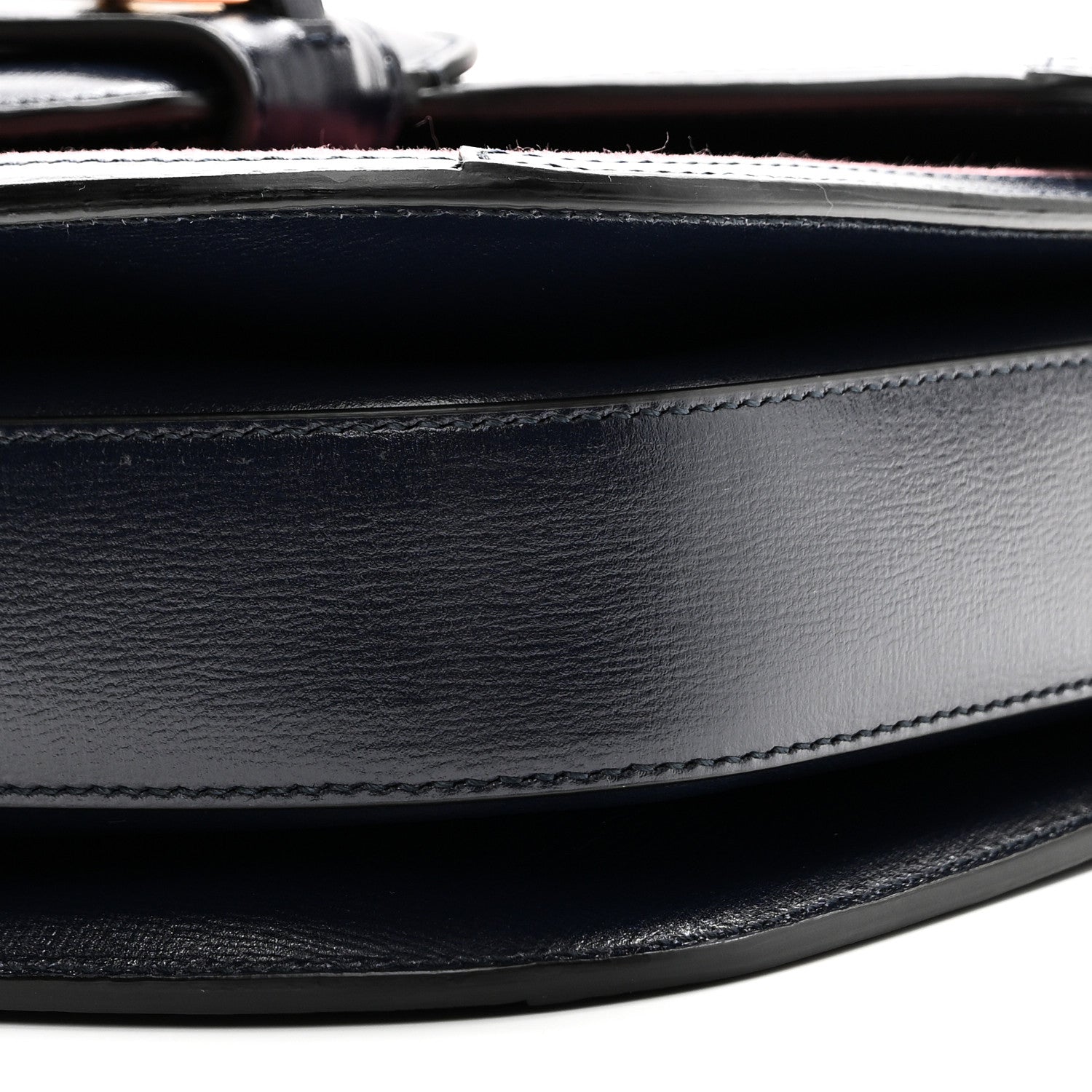 Gucci Lanzo Stretch Cord Azalea Calfskin Horsebit 1955 Shoulder Bag Lipstick Rose Blue 10 of 10