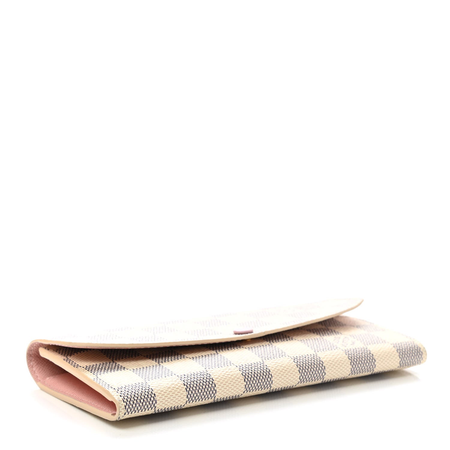 Louis Vuitton Damier Azur Emilie Wallet Rose Ballerine 4 of 8