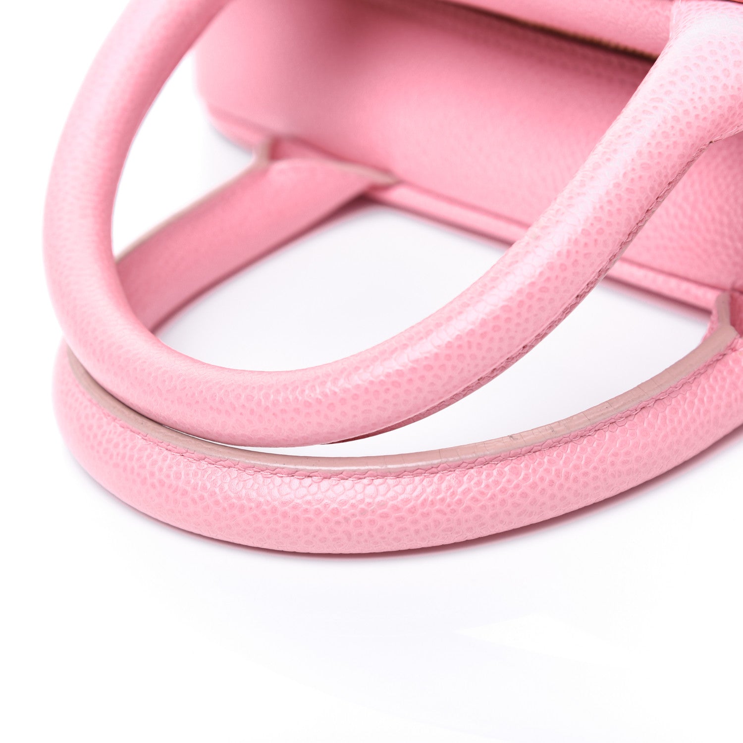 Chanel Caviar Quilted Small Bowler Pink 22 of 22